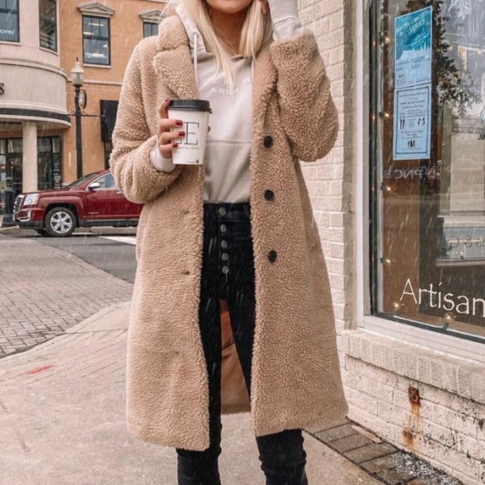 Abercrombie Sherpa dad coat NWT